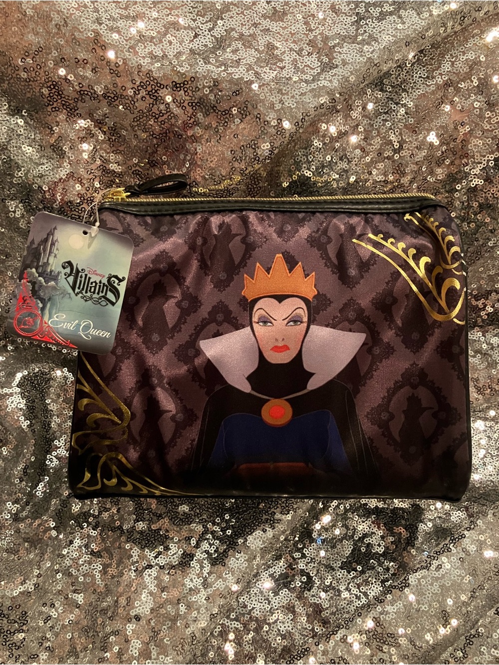 SOHO Beauty Evil Queen Cosmetic Pouch - Purple, Gold, Black